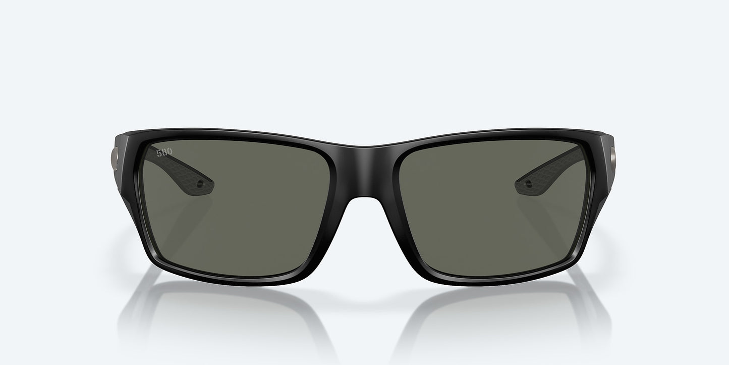 [Gray Polarized Glass Lenses, Matte Black Frame]