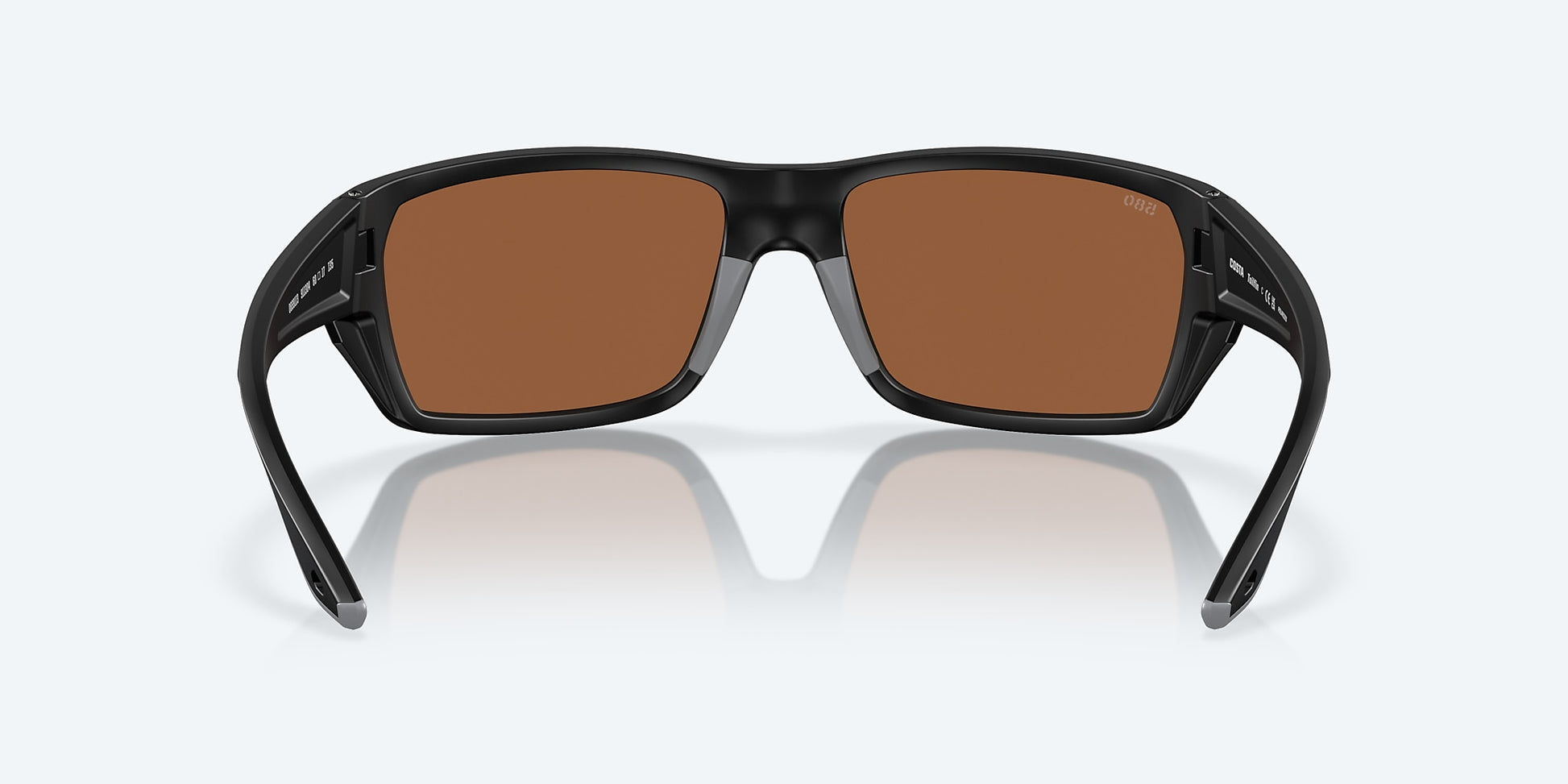 [Copper Silver Mirror Polarized Glass Lenses, Matte Black Frame]