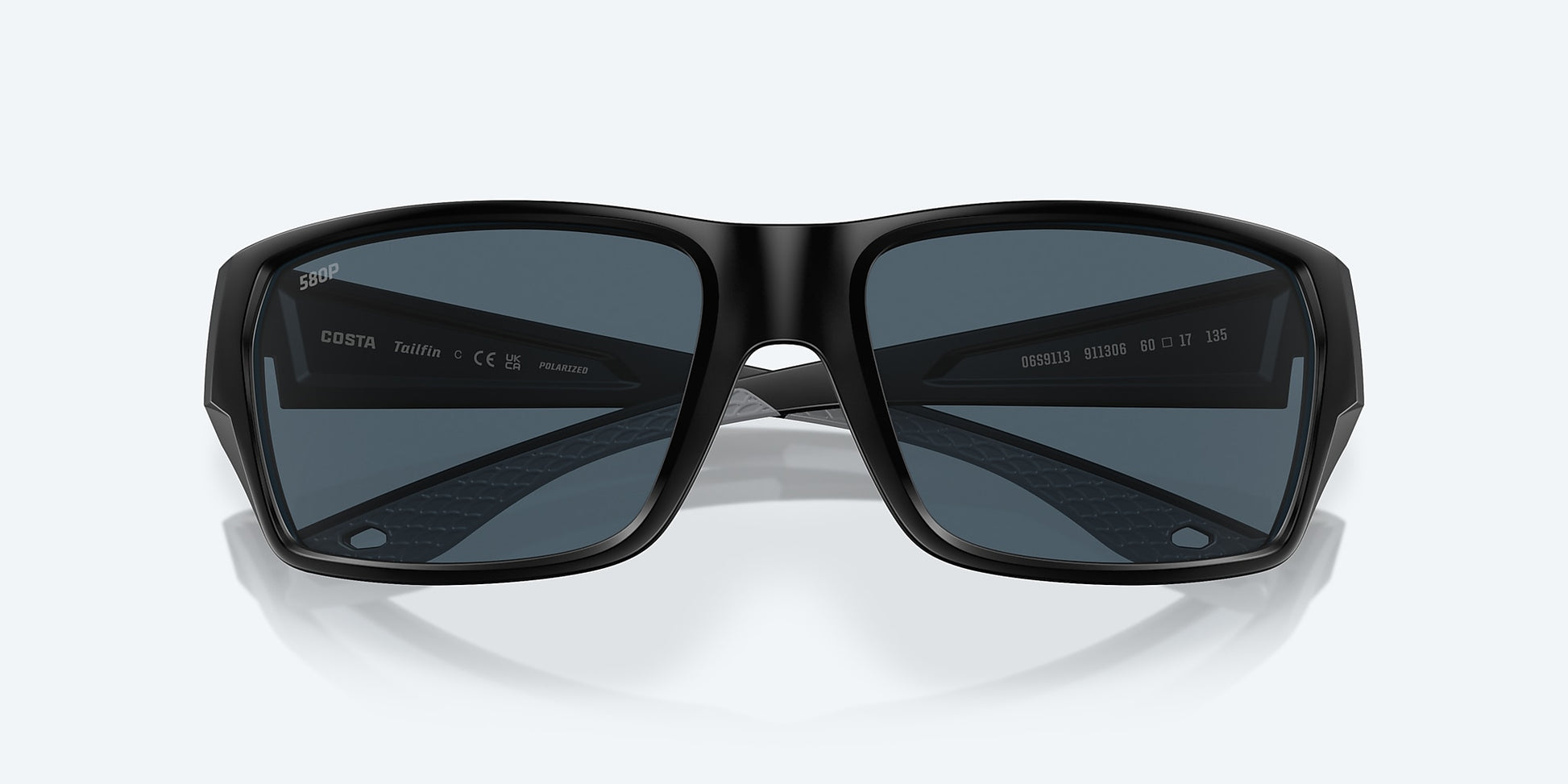 [Gray Polarized Polycarbonate Lenses, Matte Black Frame]