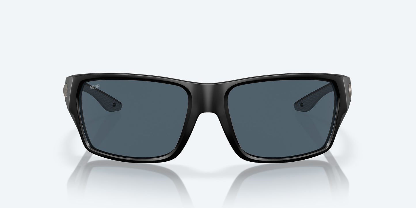 [Gray Polarized Polycarbonate Lenses, Matte Black Frame]