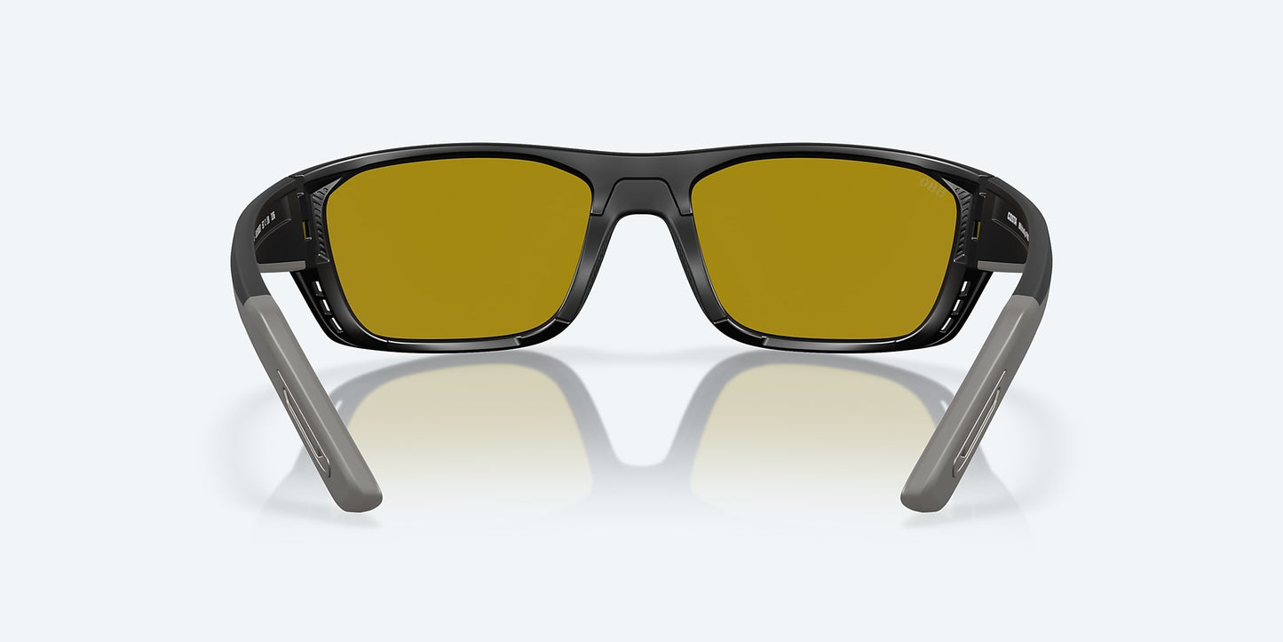 [Sunrise Silver Mirror Polarized Glass Lenses, Matte Black Frame]