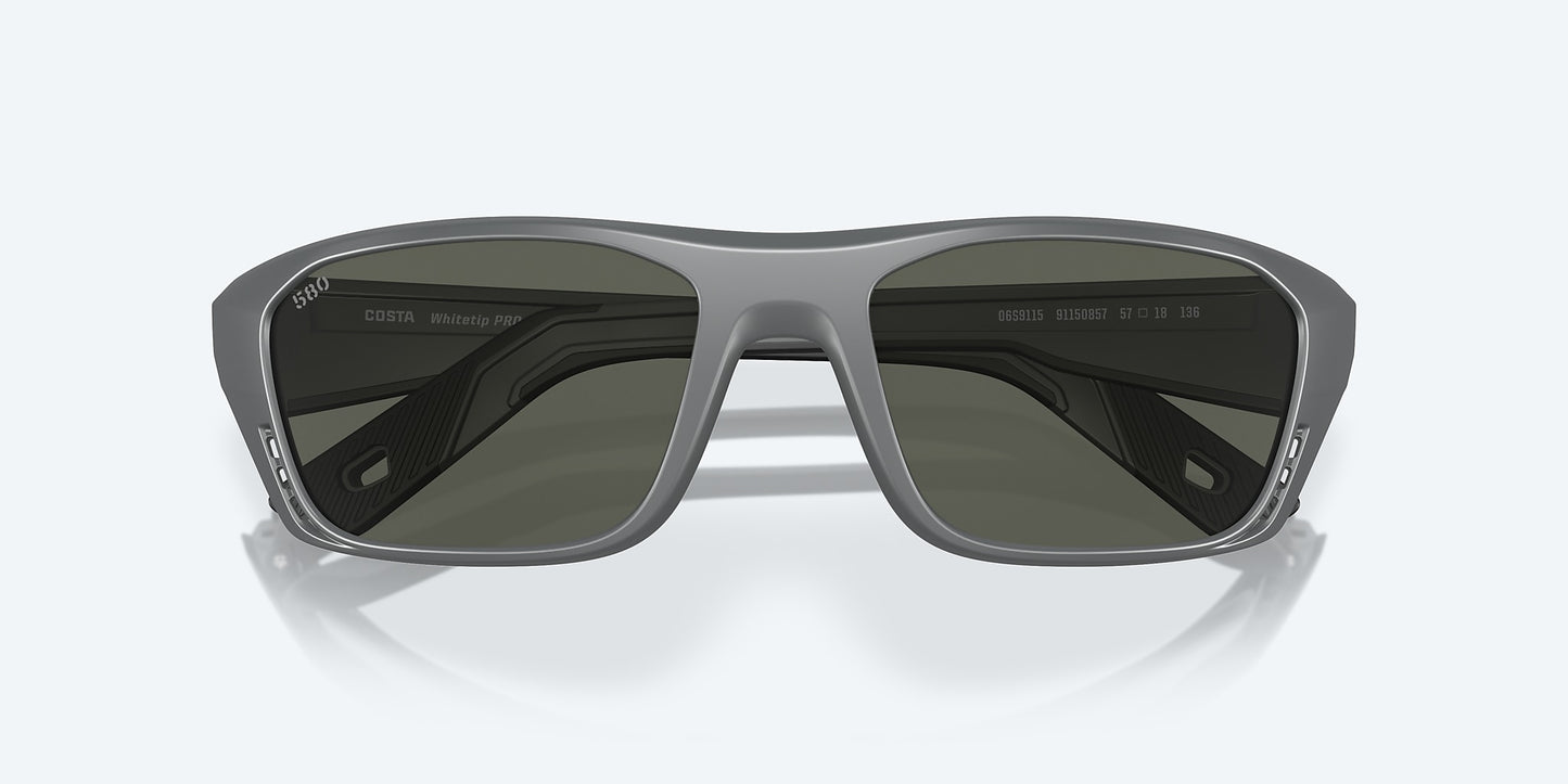 [Gray Polarized Glass Lenses, Matte Gray Frame]