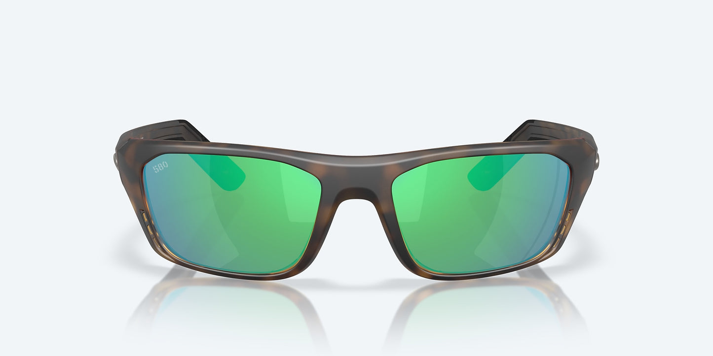 [Green Mirror Polarized Glass Lenses, Matte Tortoise Frame]