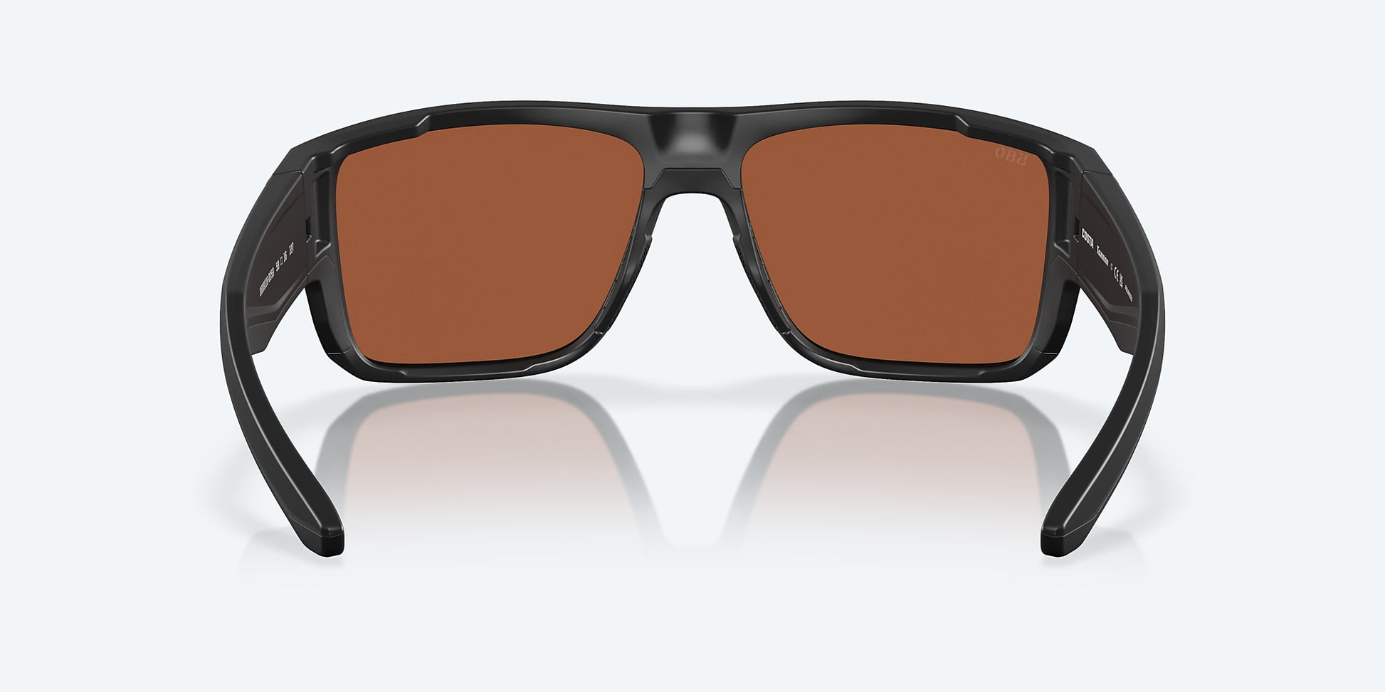 [Green Mirror Polarized Glass Lenses, Matte Black Frame]