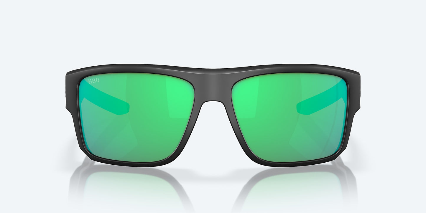 [Green Mirror Polarized Glass Lenses, Matte Black Frame]