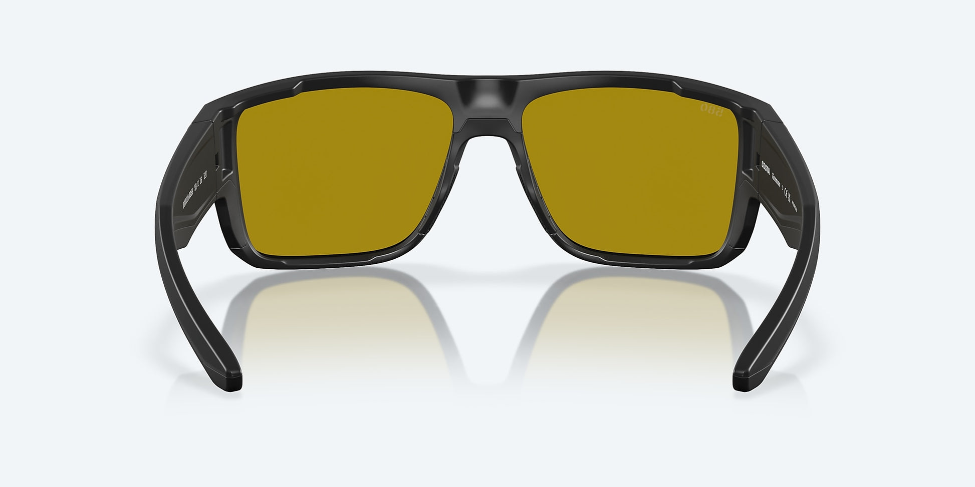 [Sunrise Silver Mirror Polarized Glass Lenses, Matte Black Frame]