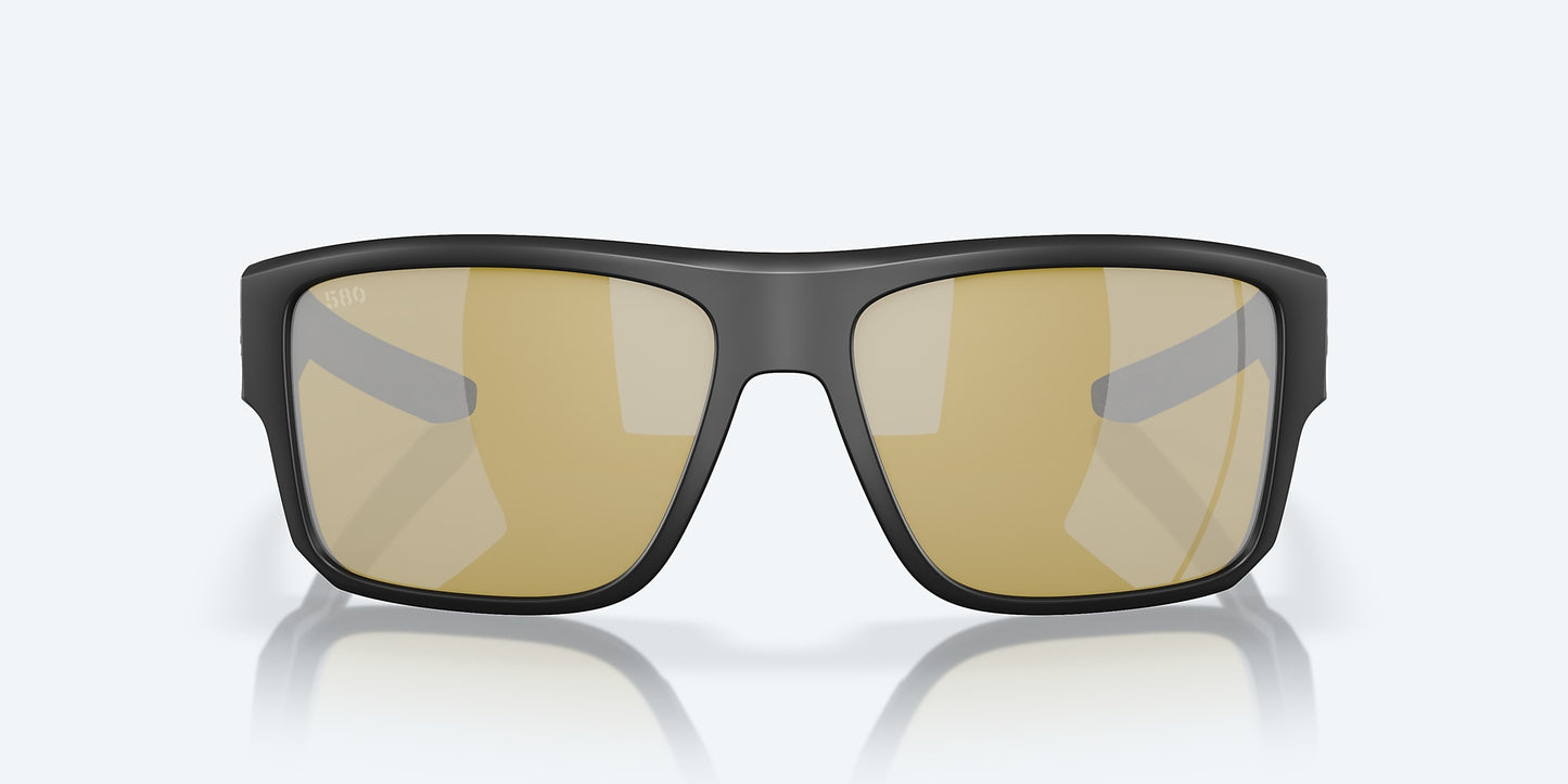 [Sunrise Silver Mirror Polarized Glass Lenses, Matte Black Frame]