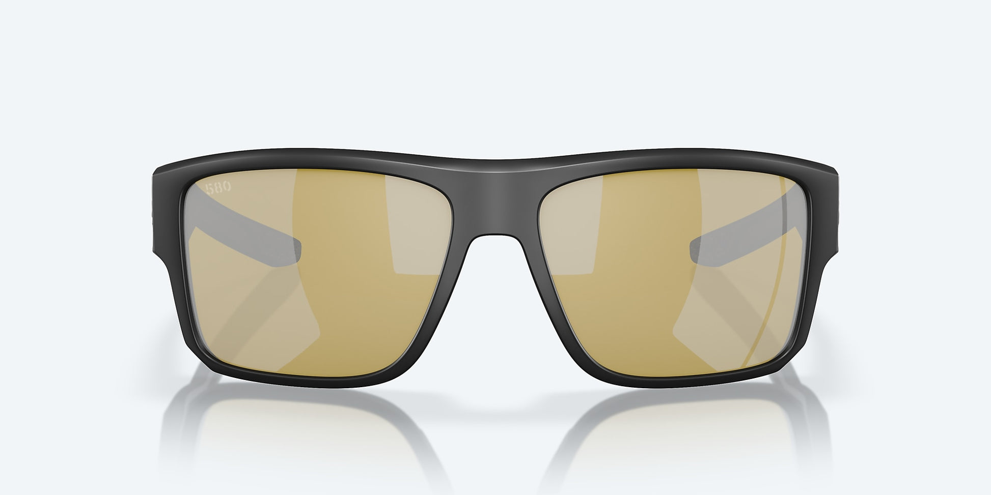 [Sunrise Silver Mirror Polarized Glass Lenses, Matte Black Frame]