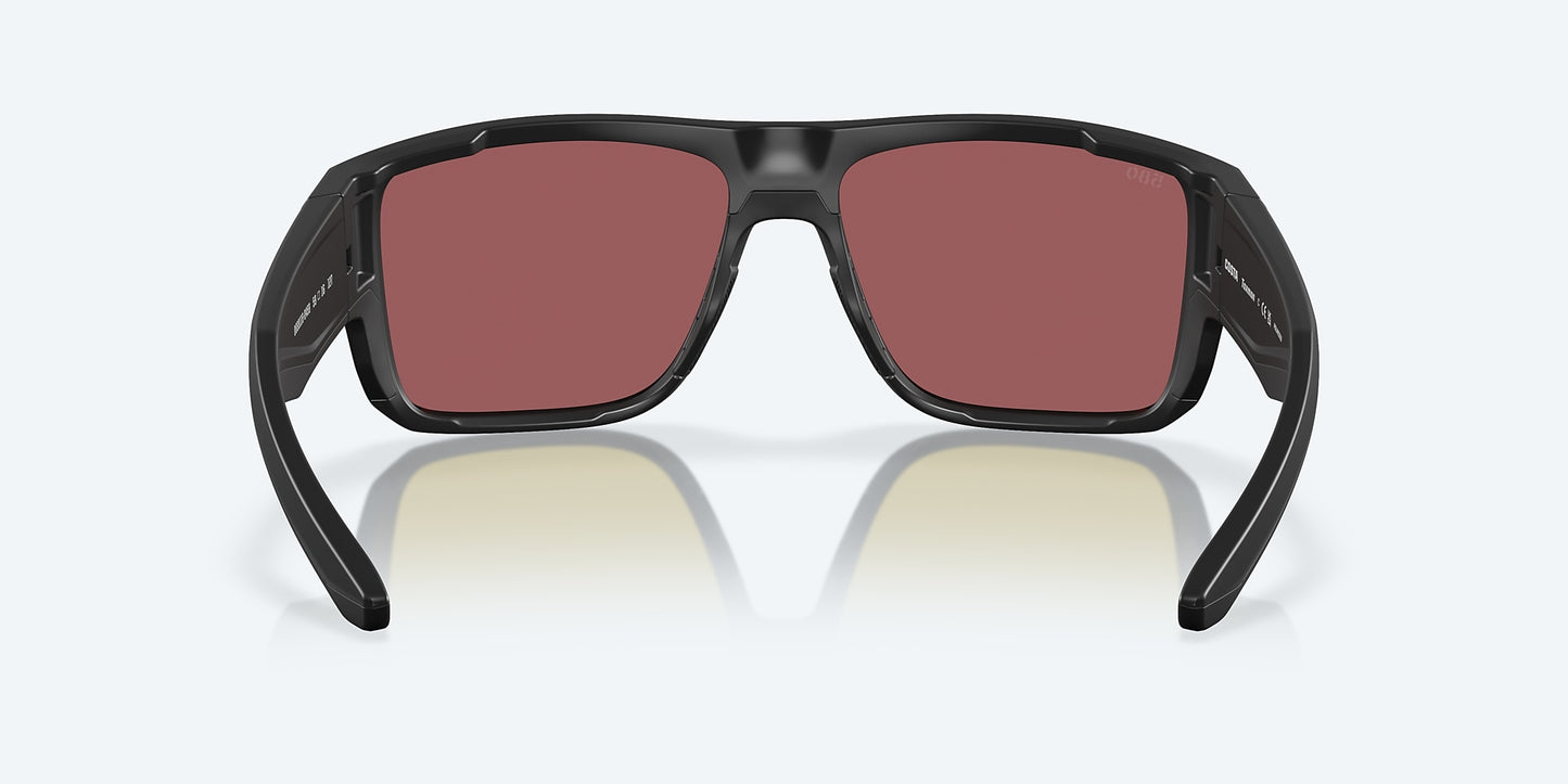 [Gold Mirror Polarized Glass Lenses, Matte Black Frame]