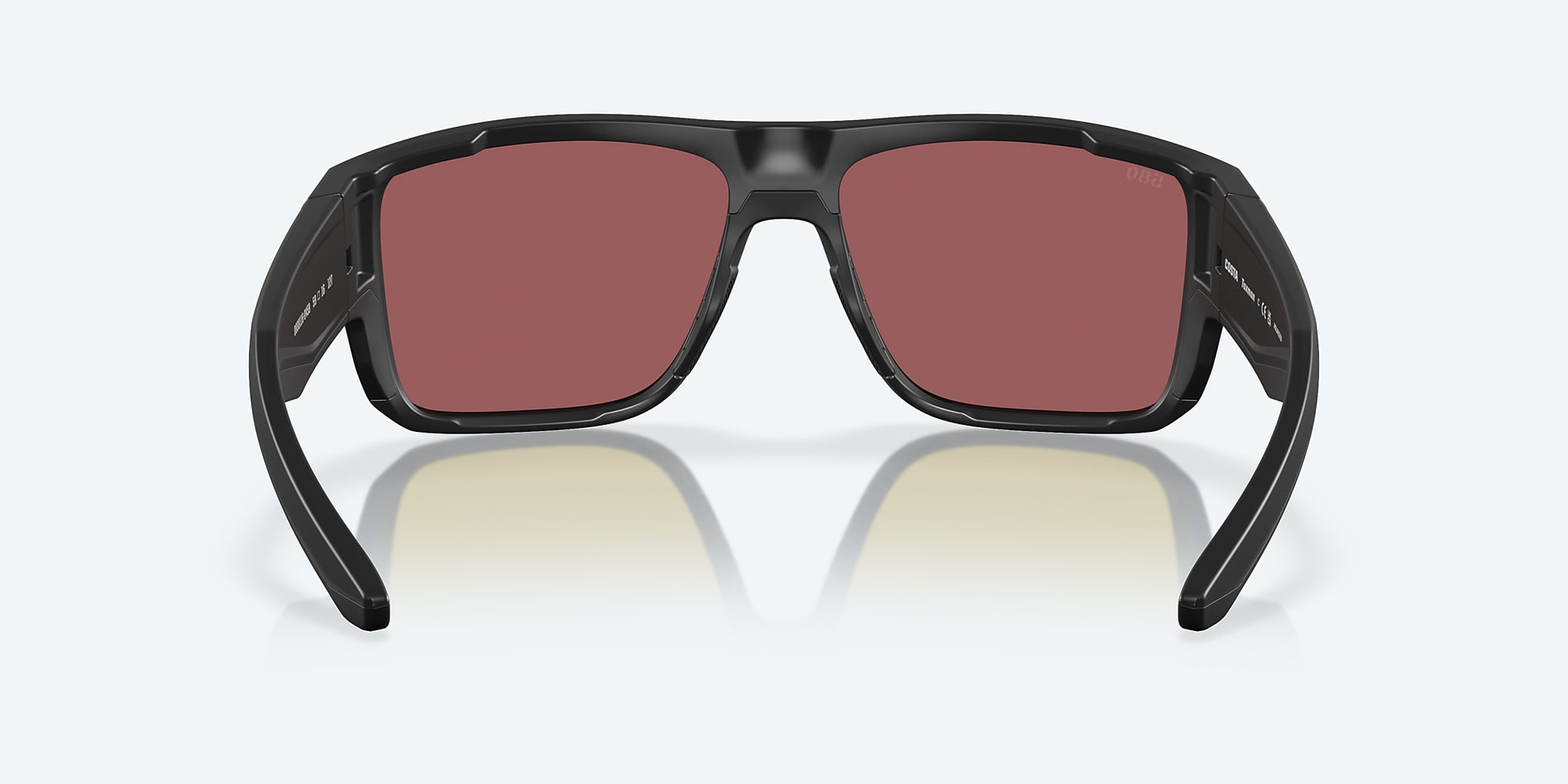 [Gold Mirror Polarized Glass Lenses, Matte Black Frame]