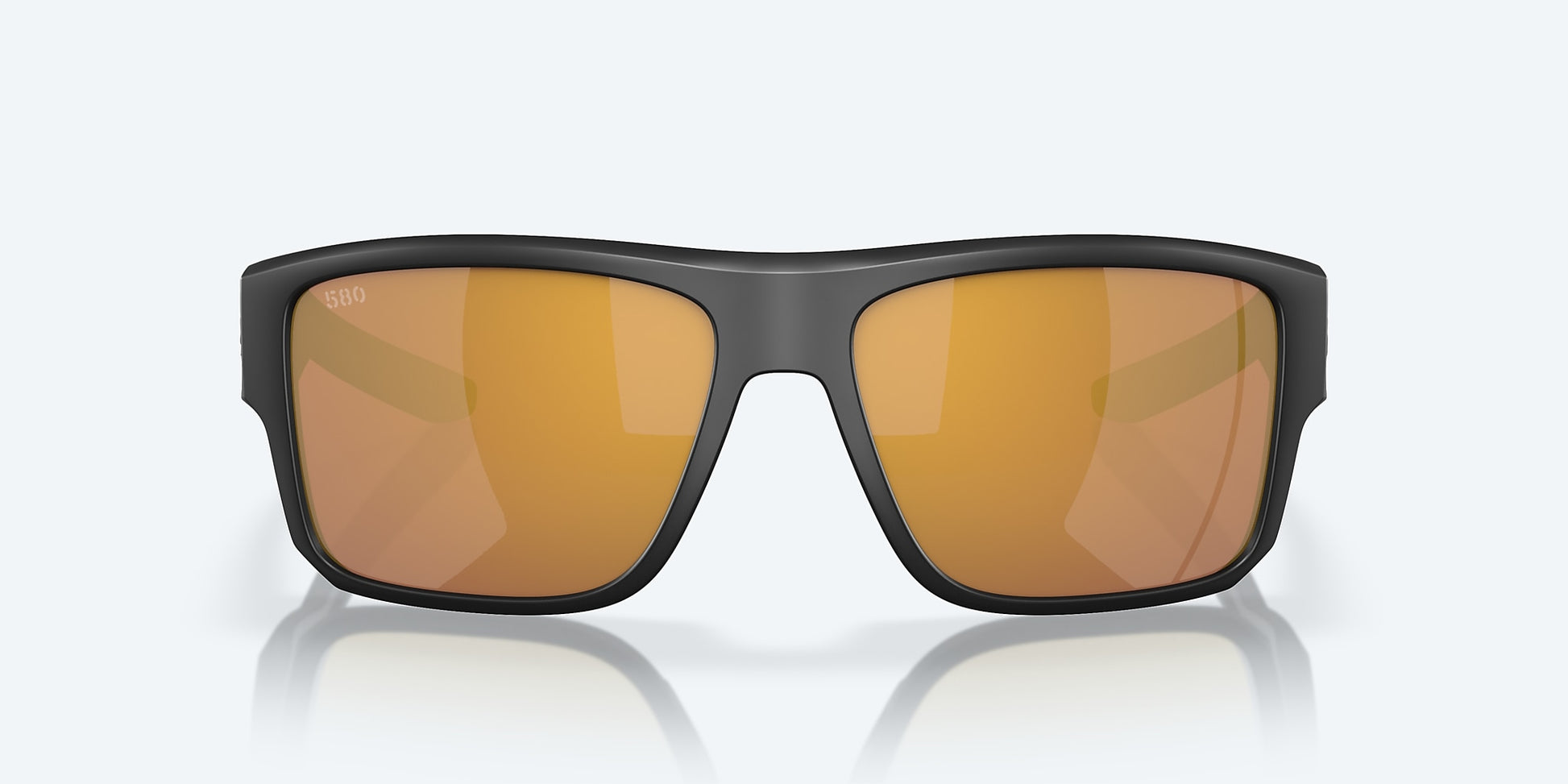 [Gold Mirror Polarized Glass Lenses, Matte Black Frame]
