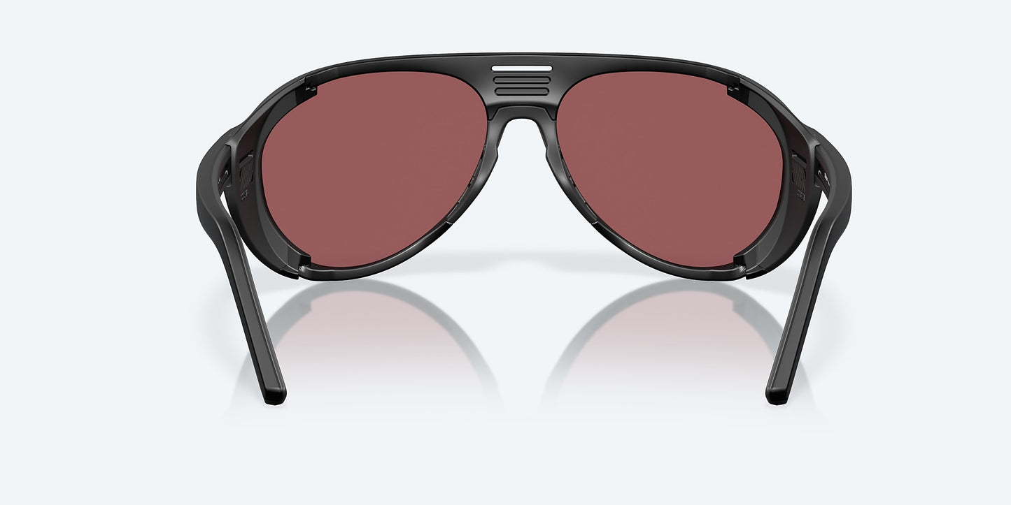 [Gold Mirror Polarized Glass Lenses, Matte Black Frame]