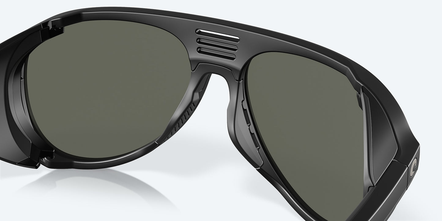 [Gray Polarized Glass Lenses, Matte Black Frame]