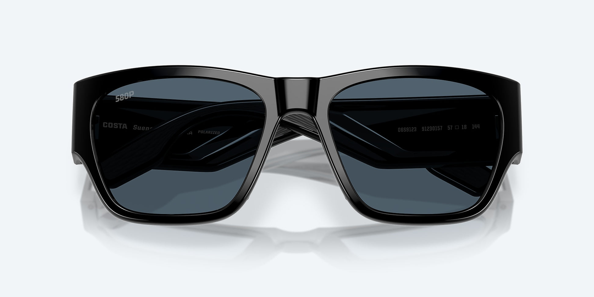 [Gray Polarized Polycarbonate Lenses, Black Frame]