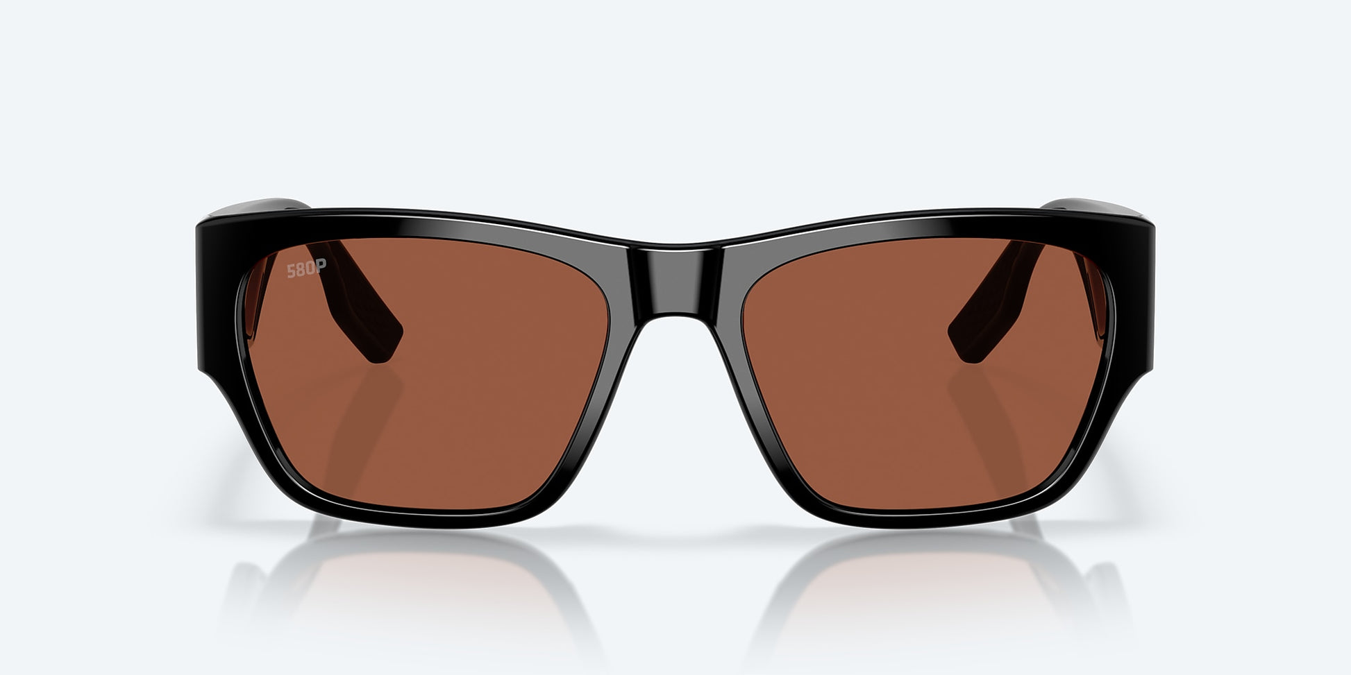 [Copper Polarized Polycarbonate Lenses, Black Frame]