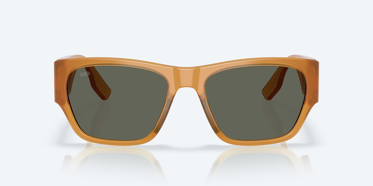 [Gray Polarized Glass Lenses, Sun Coral Frame]