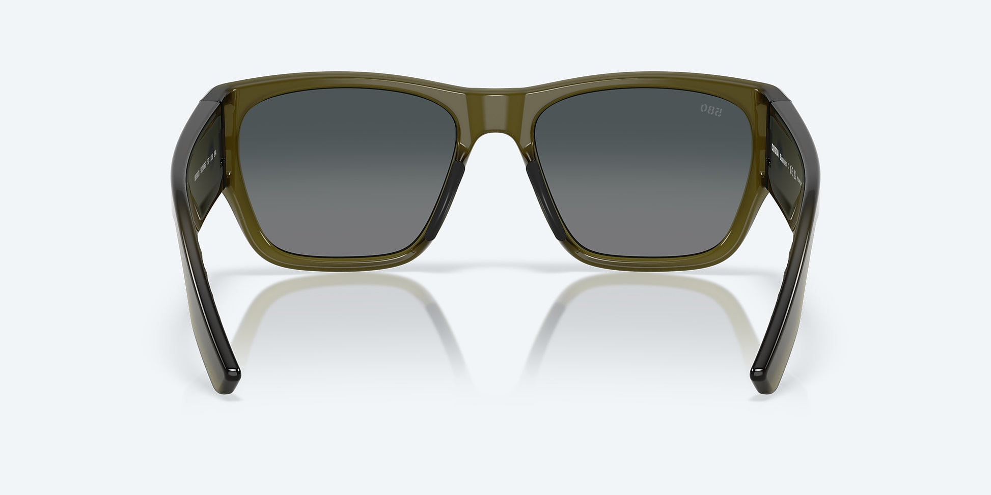[Gray Gradient Polarized Glass Lenses, Translucent Algae Frame]