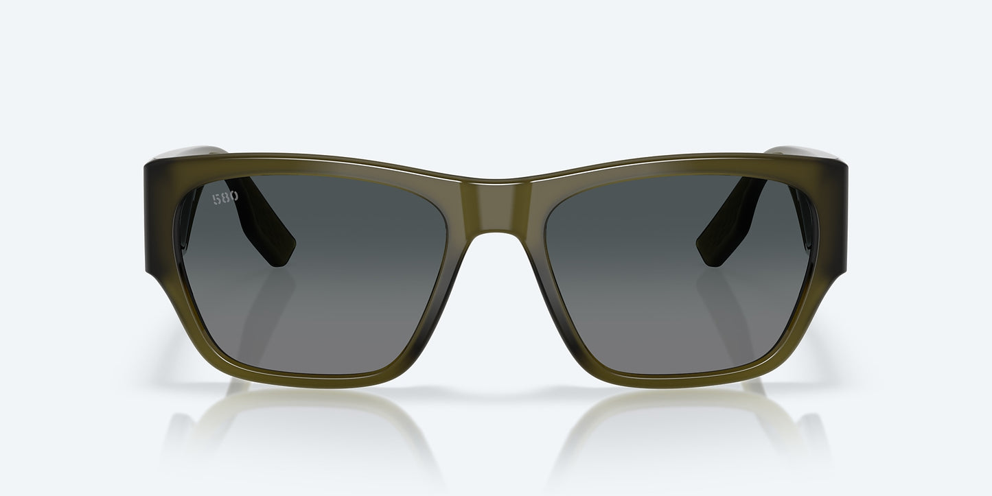 [Gray Gradient Polarized Glass Lenses, Translucent Algae Frame]