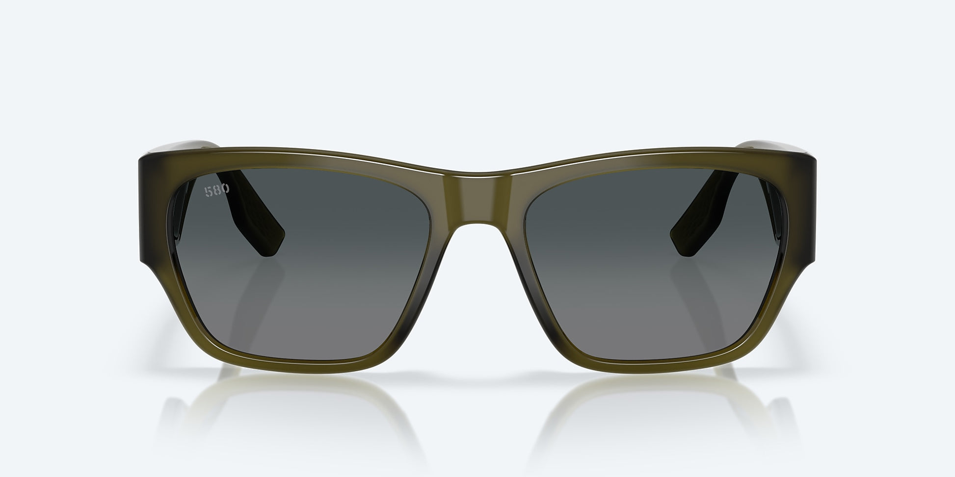 [Gray Gradient Polarized Glass Lenses, Translucent Algae Frame]