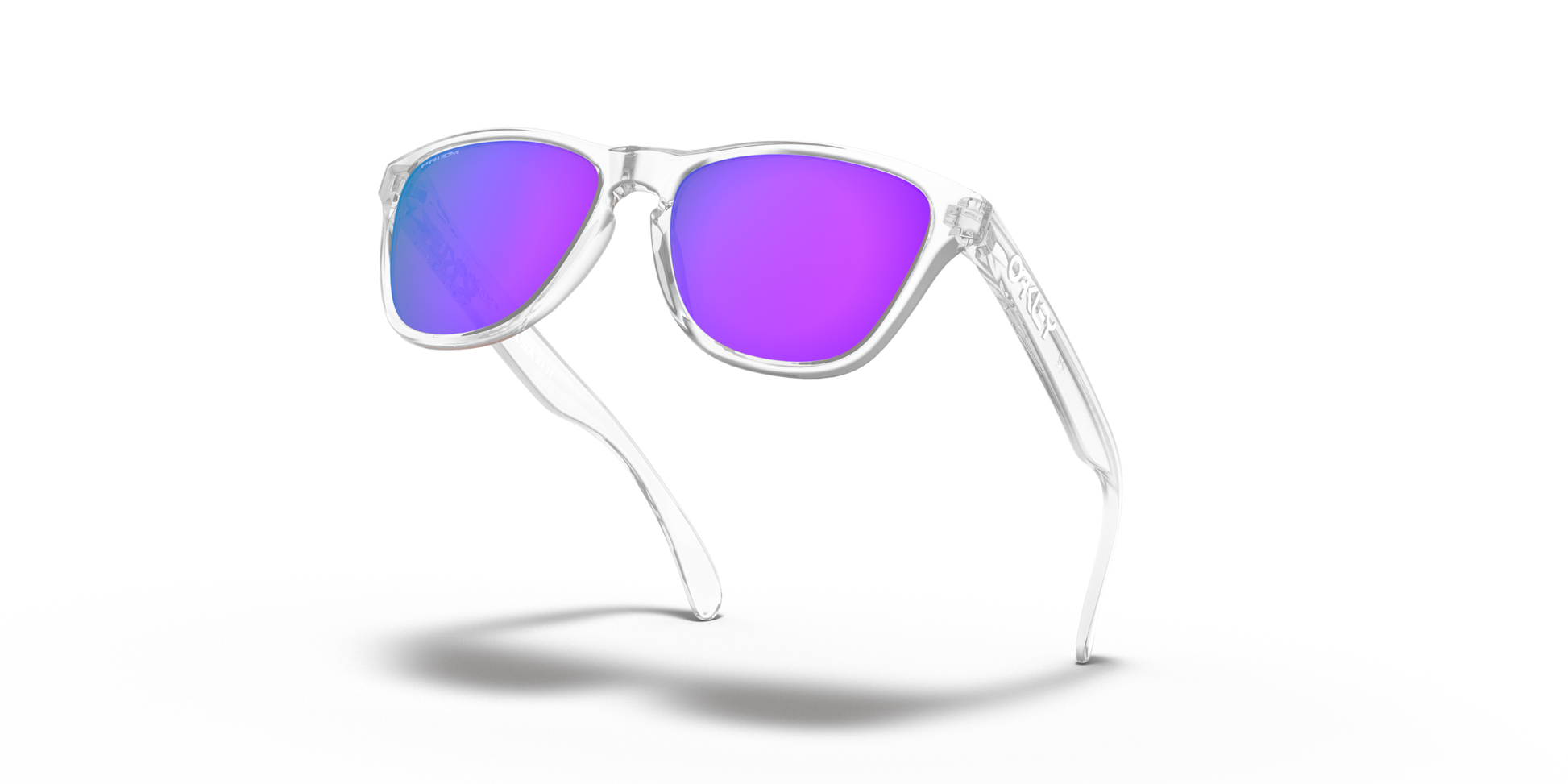 [Prizm Violet Lenses, Polished Clear Frame]