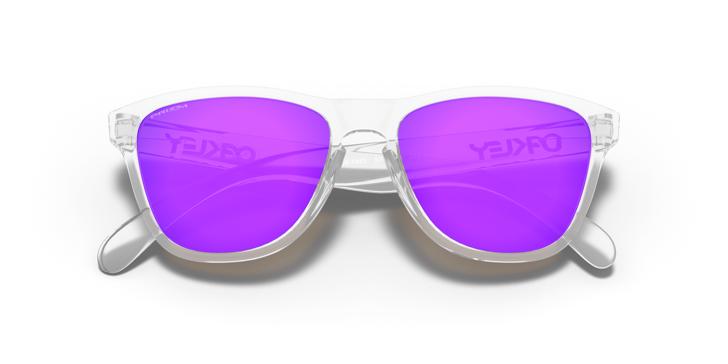 [Prizm Violet Lenses, Polished Clear Frame]
