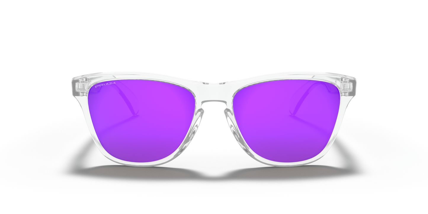 [Prizm Violet Lenses, Polished Clear Frame]