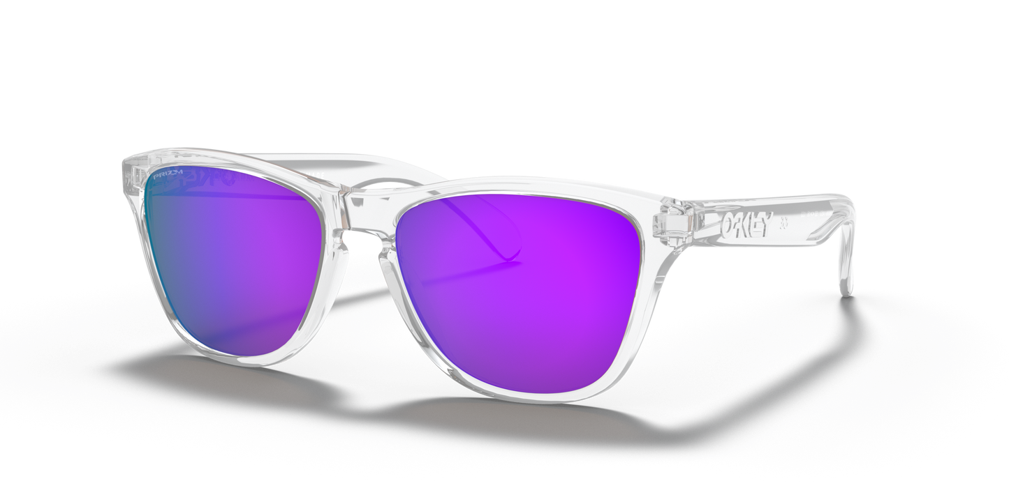 [Prizm Violet Lenses, Polished Clear Frame]