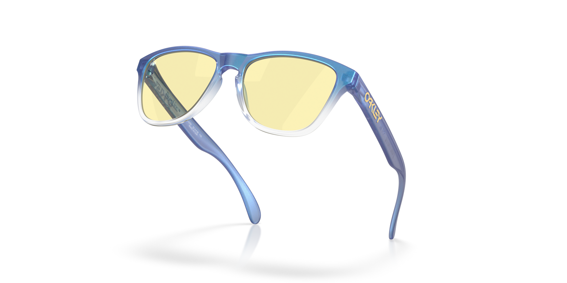 [Prizm Gaming™ 2.0 Lenses, Matte Cyan/Blue/Clear Shift Fade Frame]