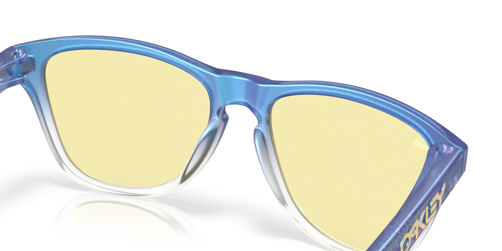 [Prizm Gaming™ 2.0 Lenses, Matte Cyan/Blue/Clear Shift Fade Frame]