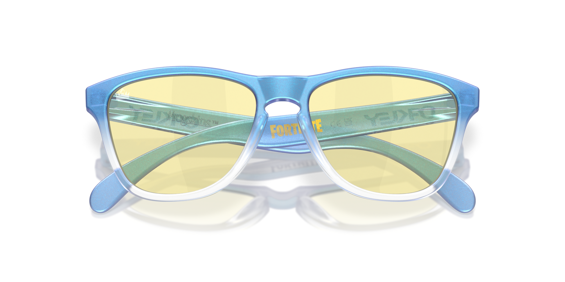 [Prizm Gaming™ 2.0 Lenses, Matte Cyan/Blue/Clear Shift Fade Frame]