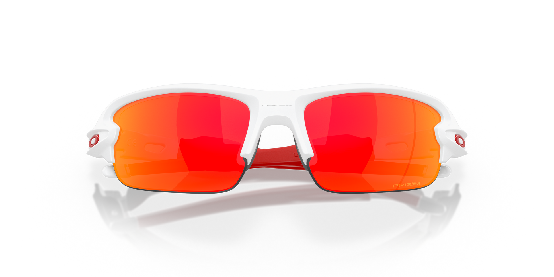 [Prizm Ruby Lenses, Matte White Frame]