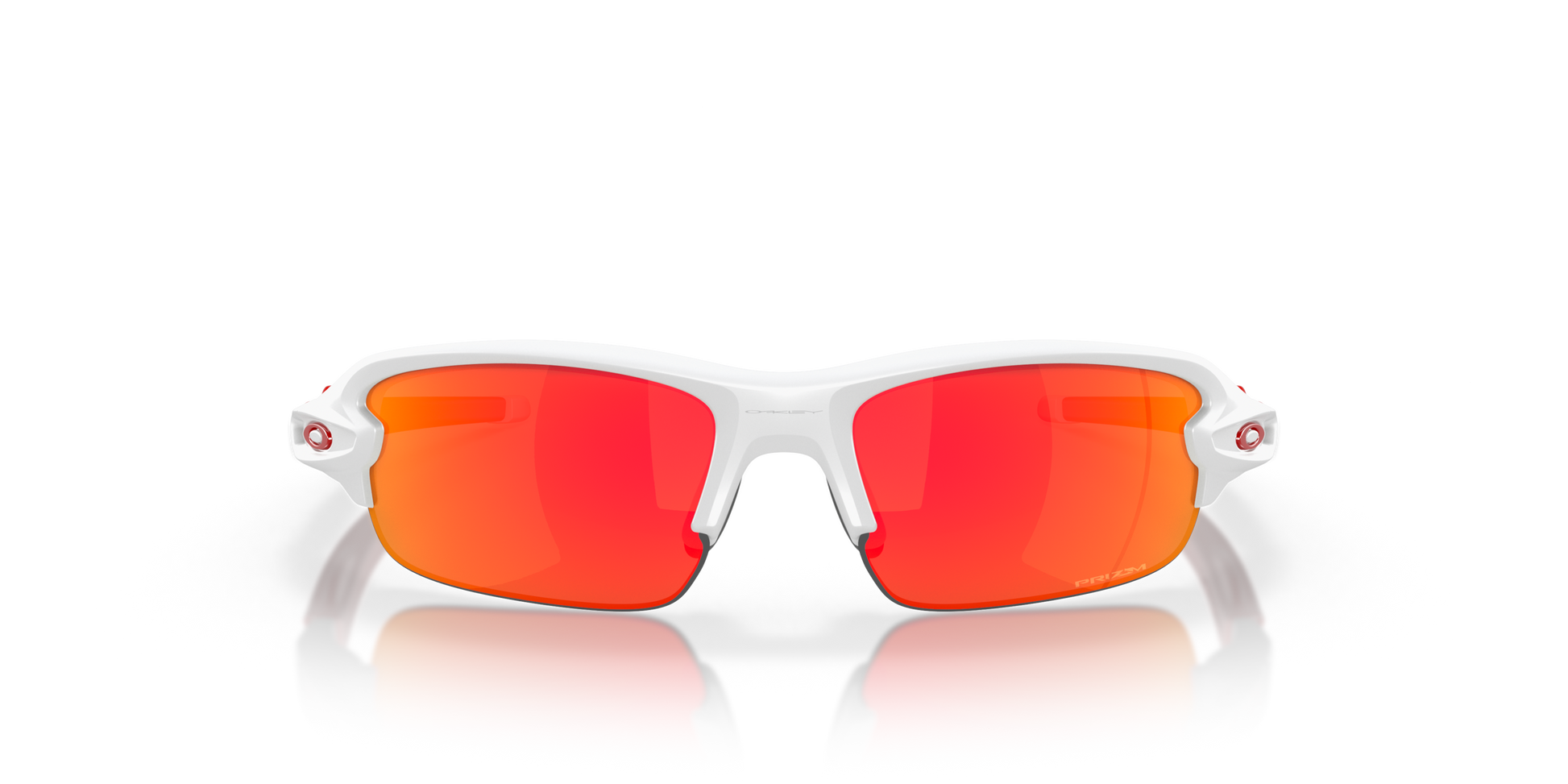 [Prizm Ruby Lenses, Matte White Frame]