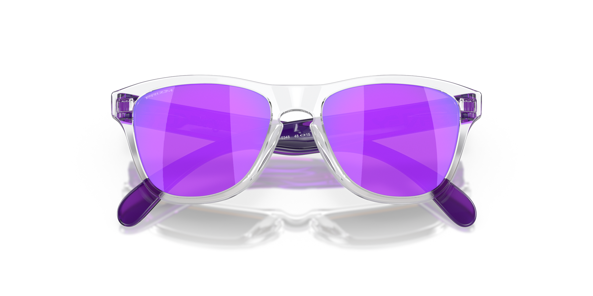 [Prizm Violet Lenses, Clear Frame]