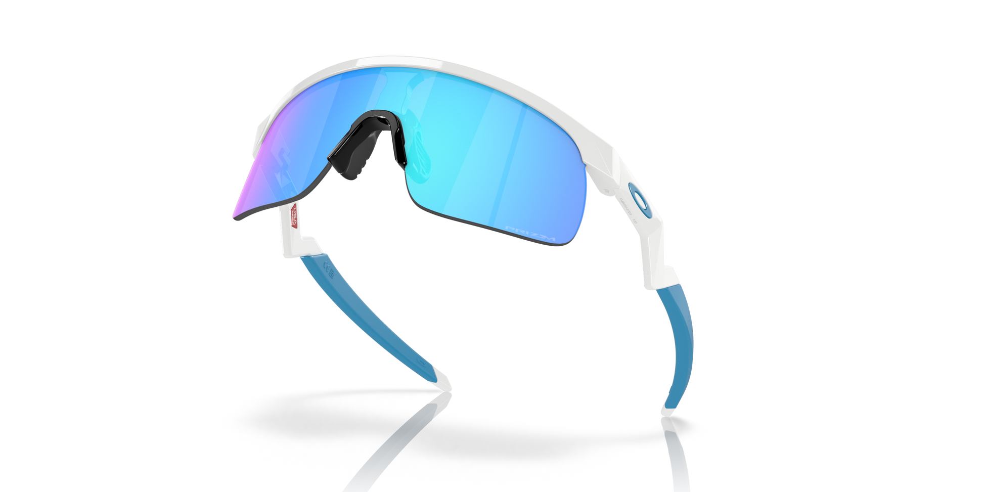 [Prizm Sapphire Lenses, Polished White Frame]