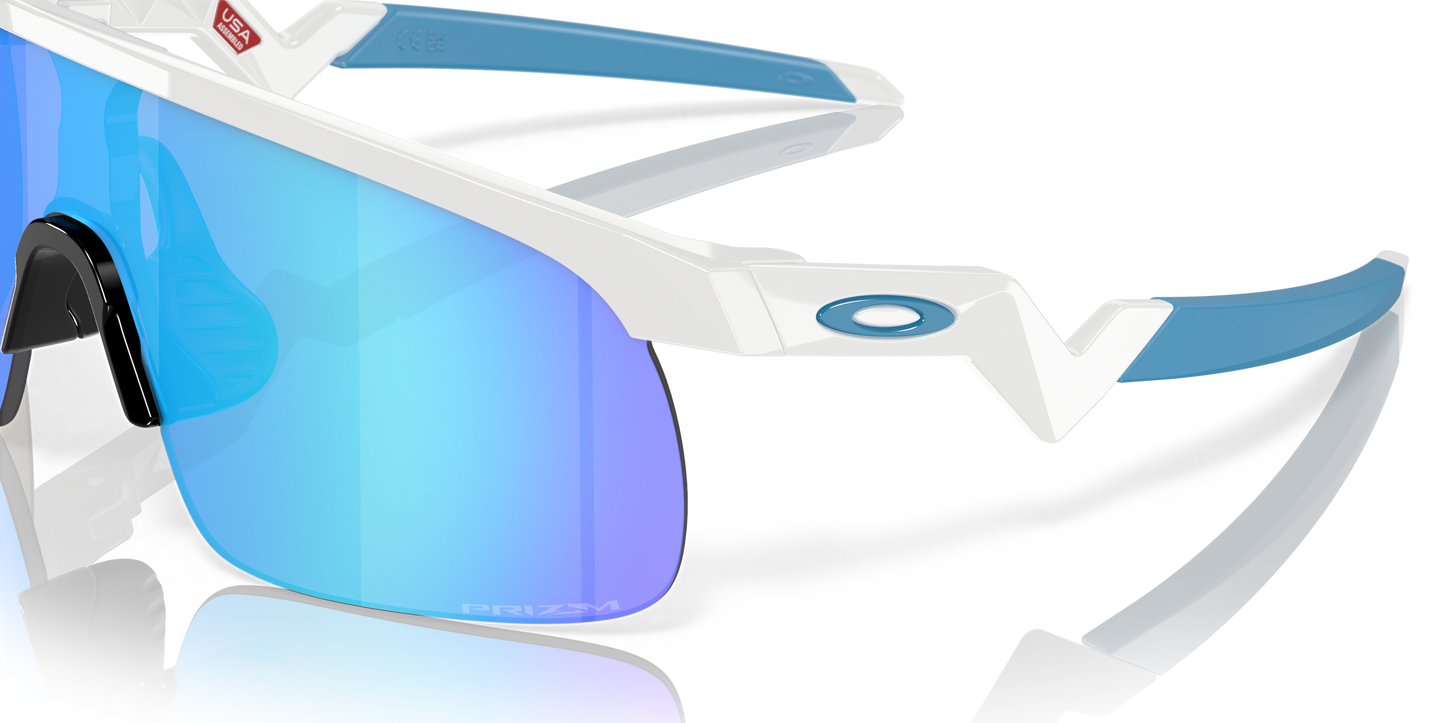[Prizm Sapphire Lenses, Polished White Frame]