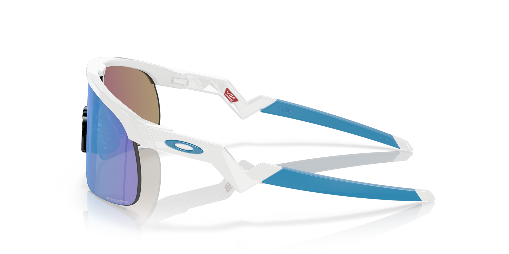 [Prizm Sapphire Lenses, Polished White Frame]