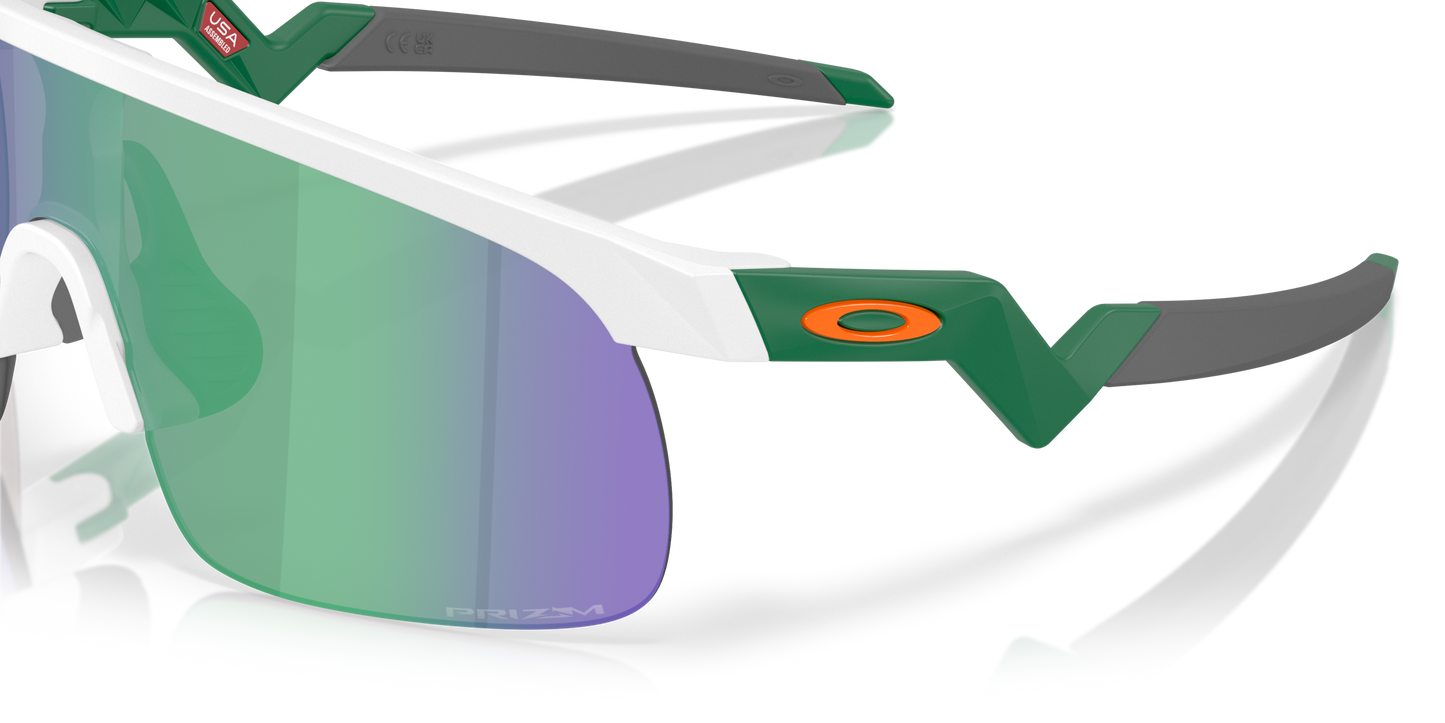 [Prizm Jade Lenses, Matte White Frame]
