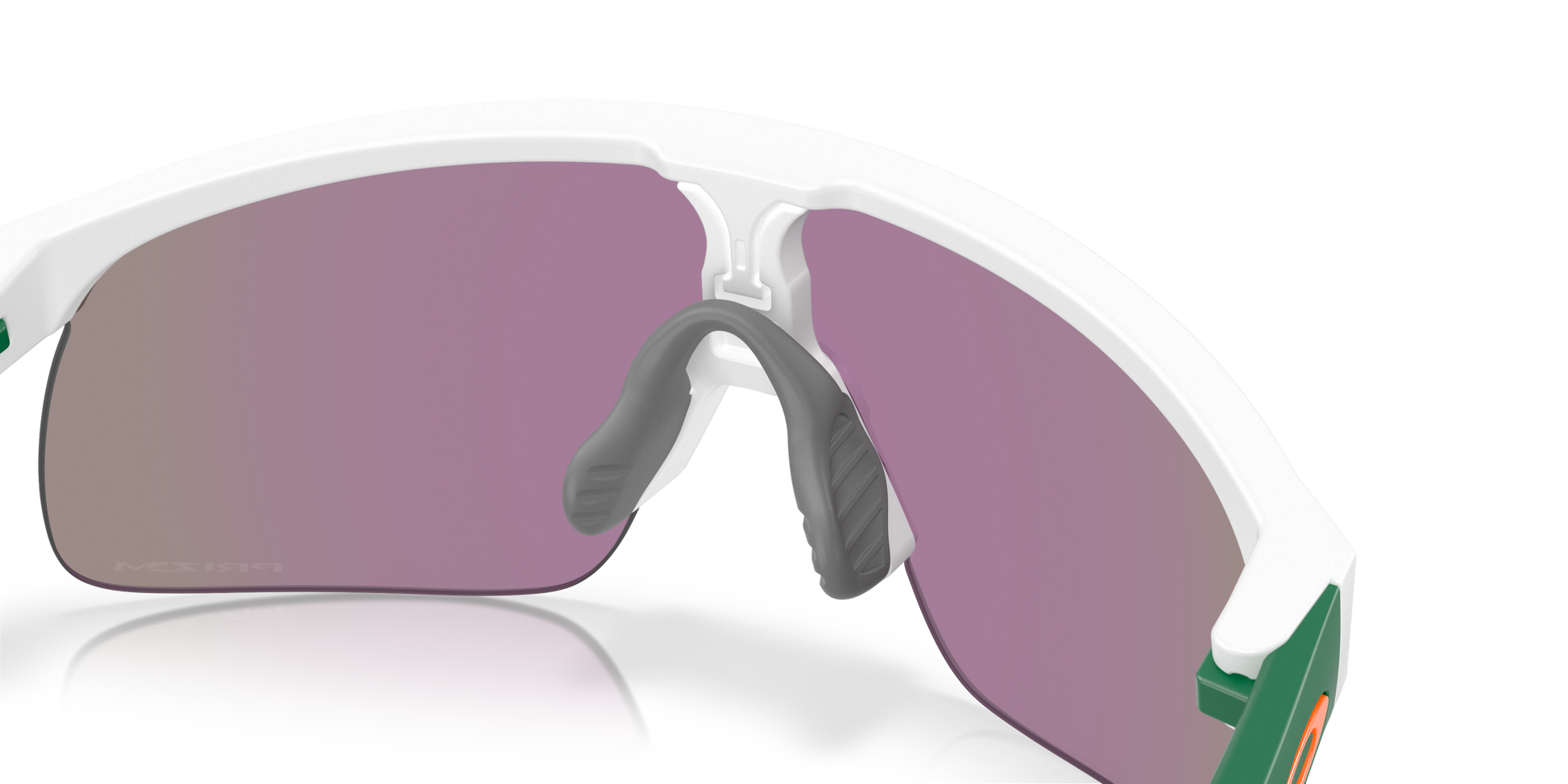 [Prizm Jade Lenses, Matte White Frame]