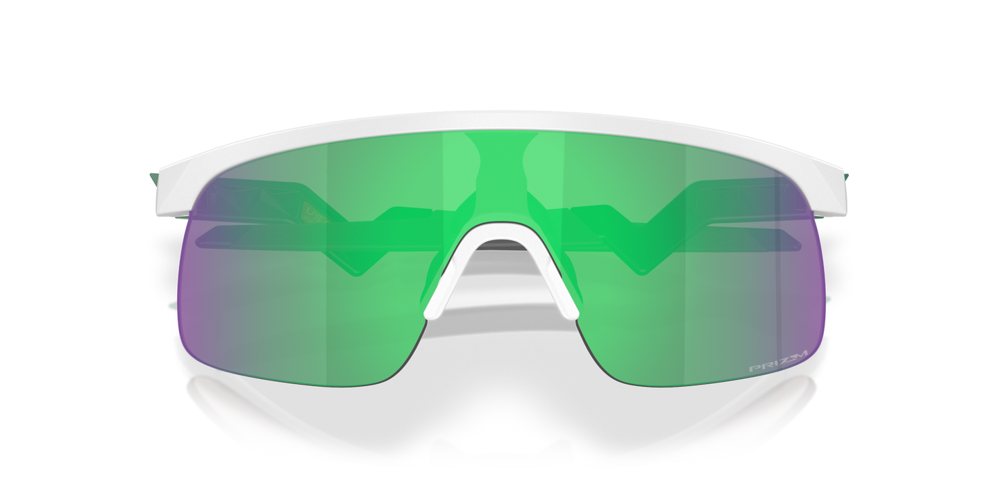 [Prizm Jade Lenses, Matte White Frame]