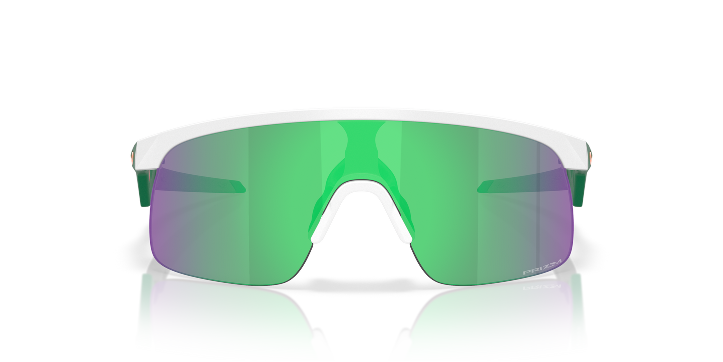 [Prizm Jade Lenses, Matte White Frame]