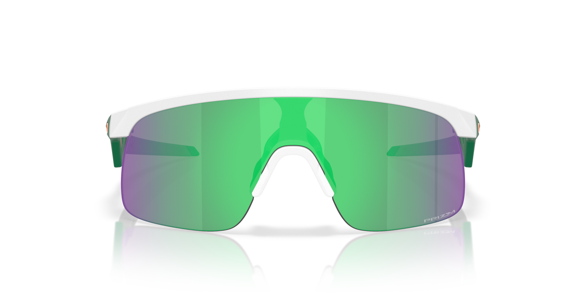 [Prizm Jade Lenses, Matte White Frame]