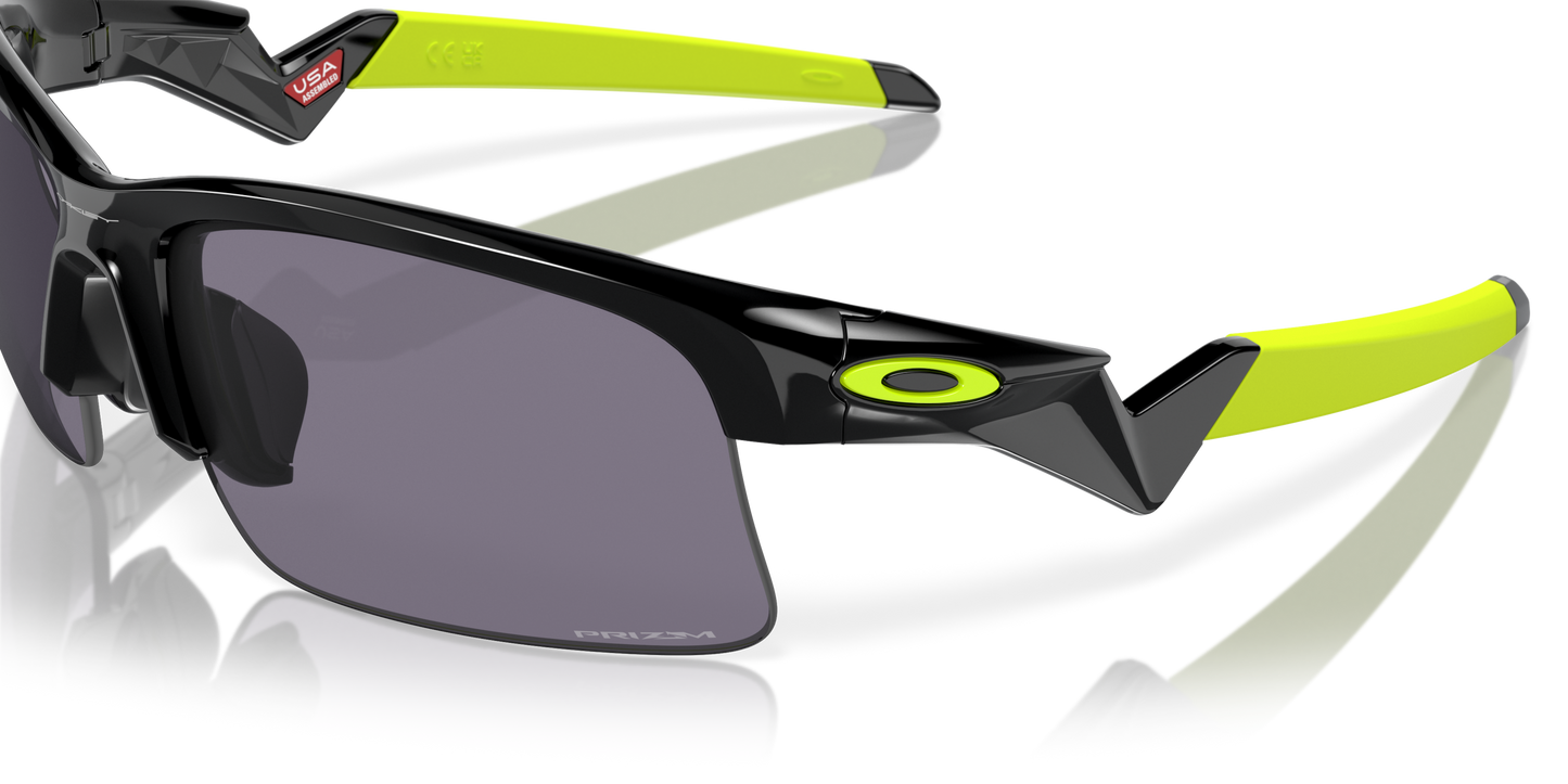 [Prizm Grey Lenses, Polished Black Frame]
