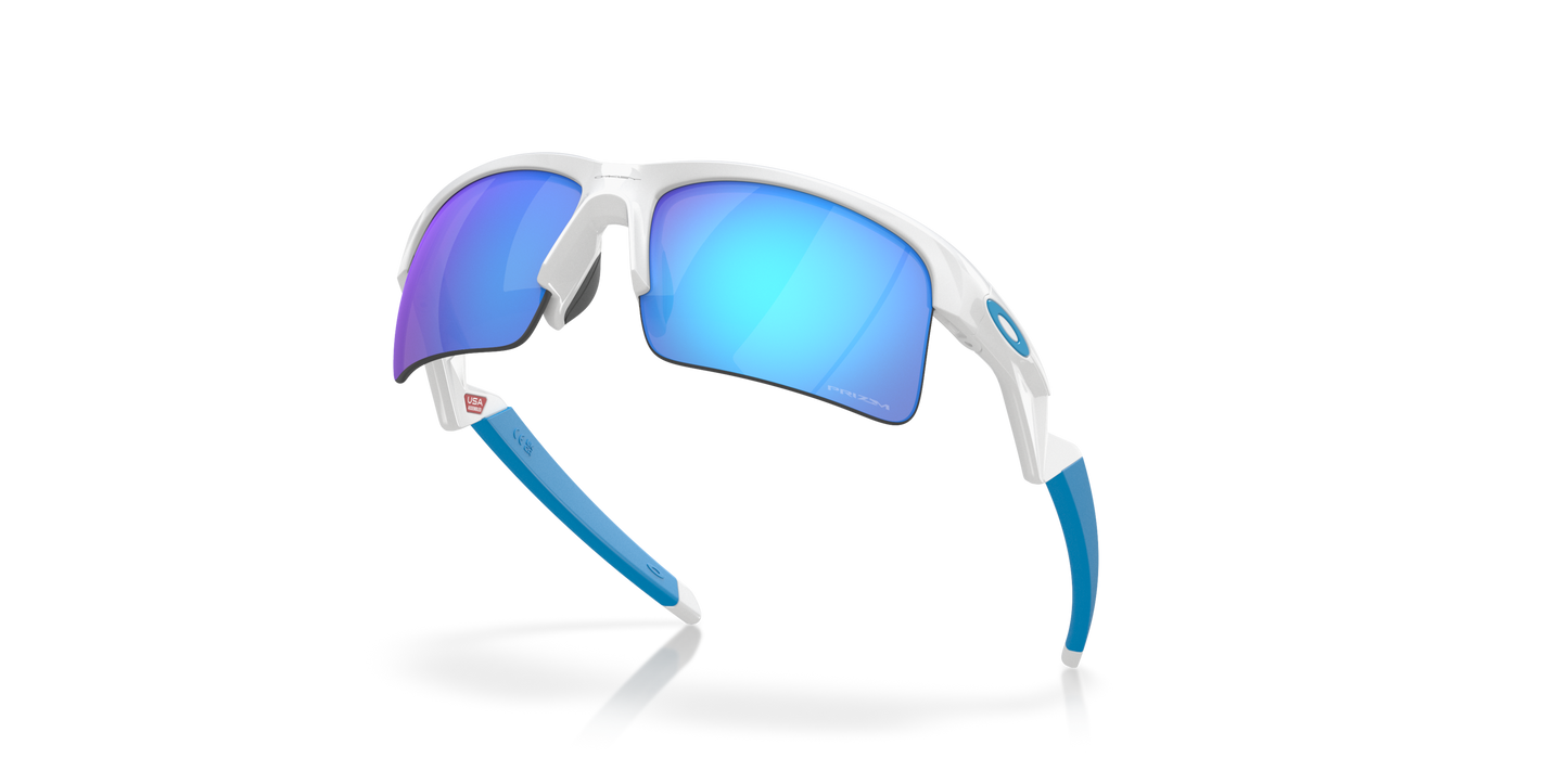[Prizm Sapphire Lenses, Polished White Frame]
