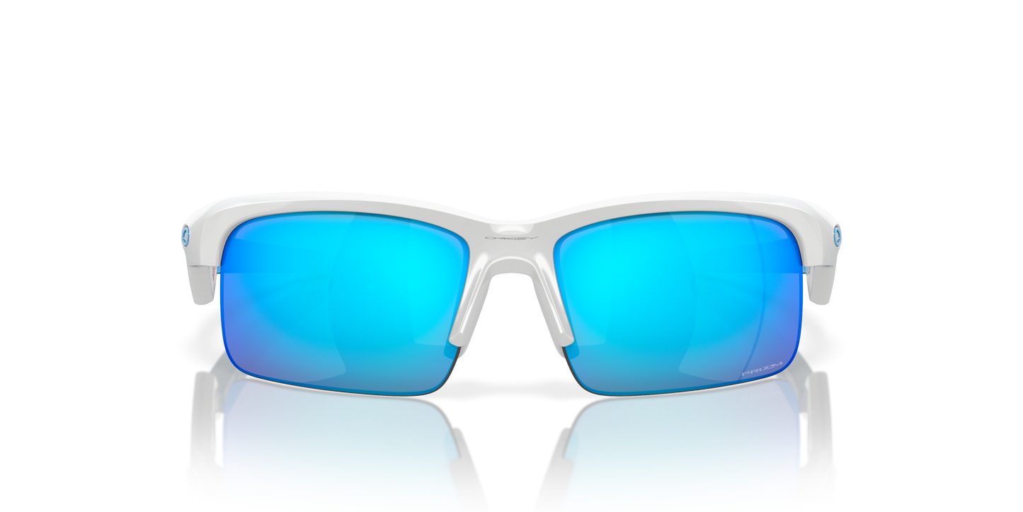 [Prizm Sapphire Lenses, Polished White Frame]