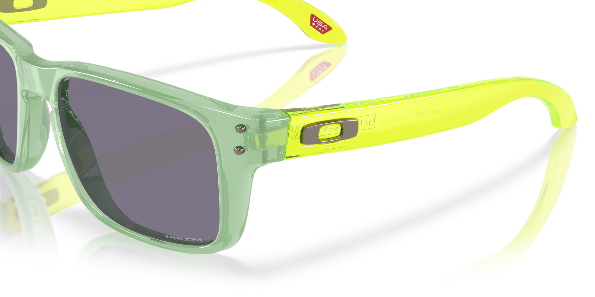 [Prizm Grey Lenses, Transparent Jade Frame]