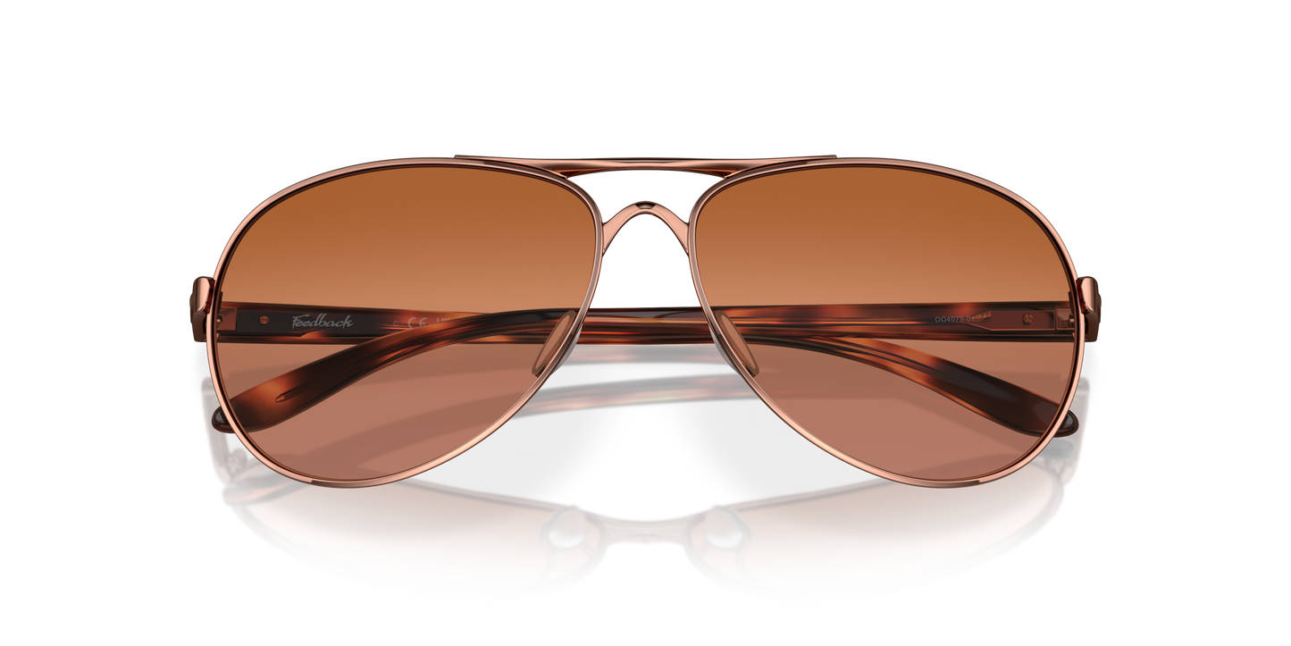 [Vr50 Brown Gradient Lenses, Rose Gold Frame]