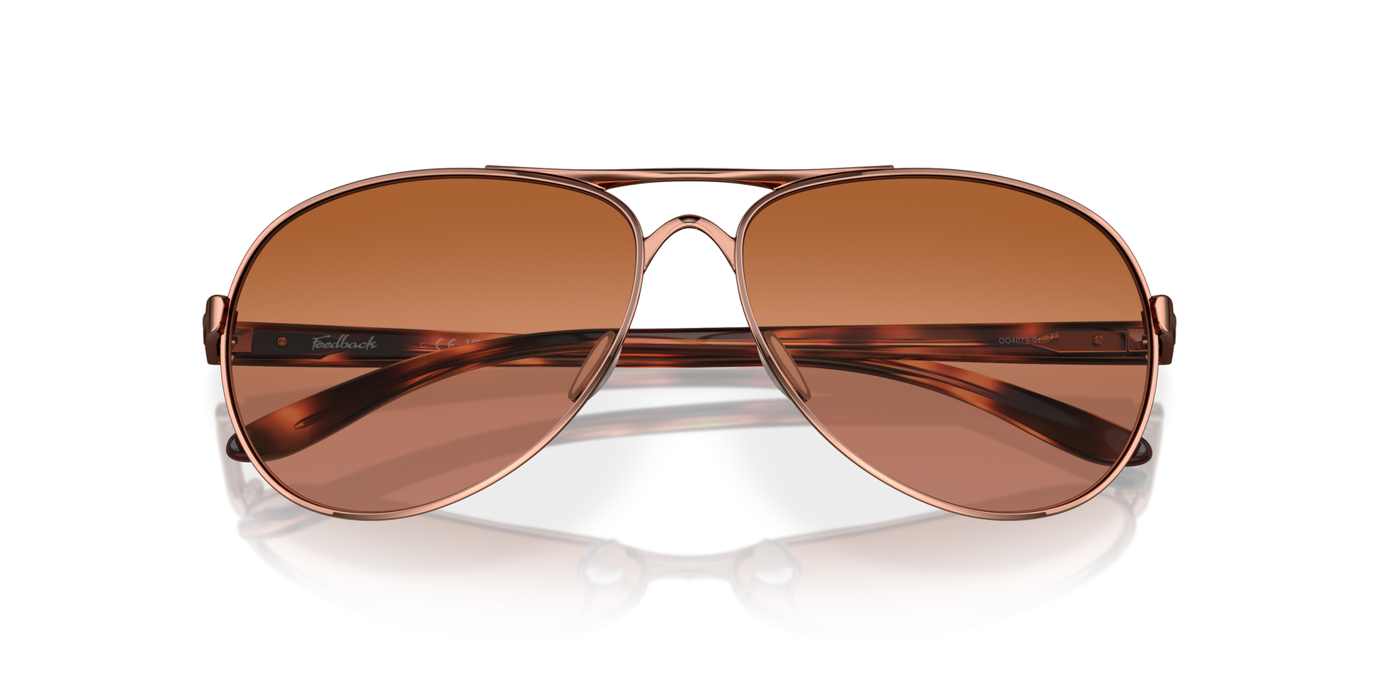 [Vr50 Brown Gradient Lenses, Rose Gold Frame]