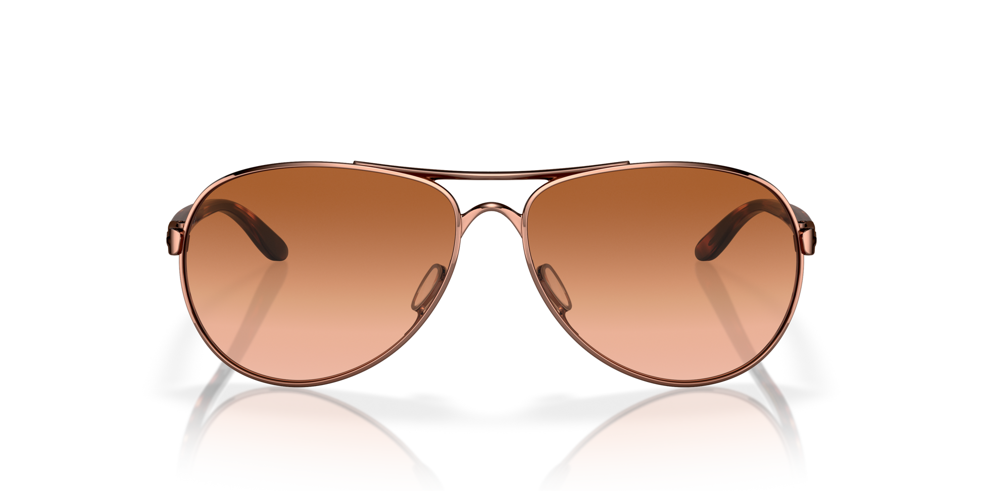 [Vr50 Brown Gradient Lenses, Rose Gold Frame]