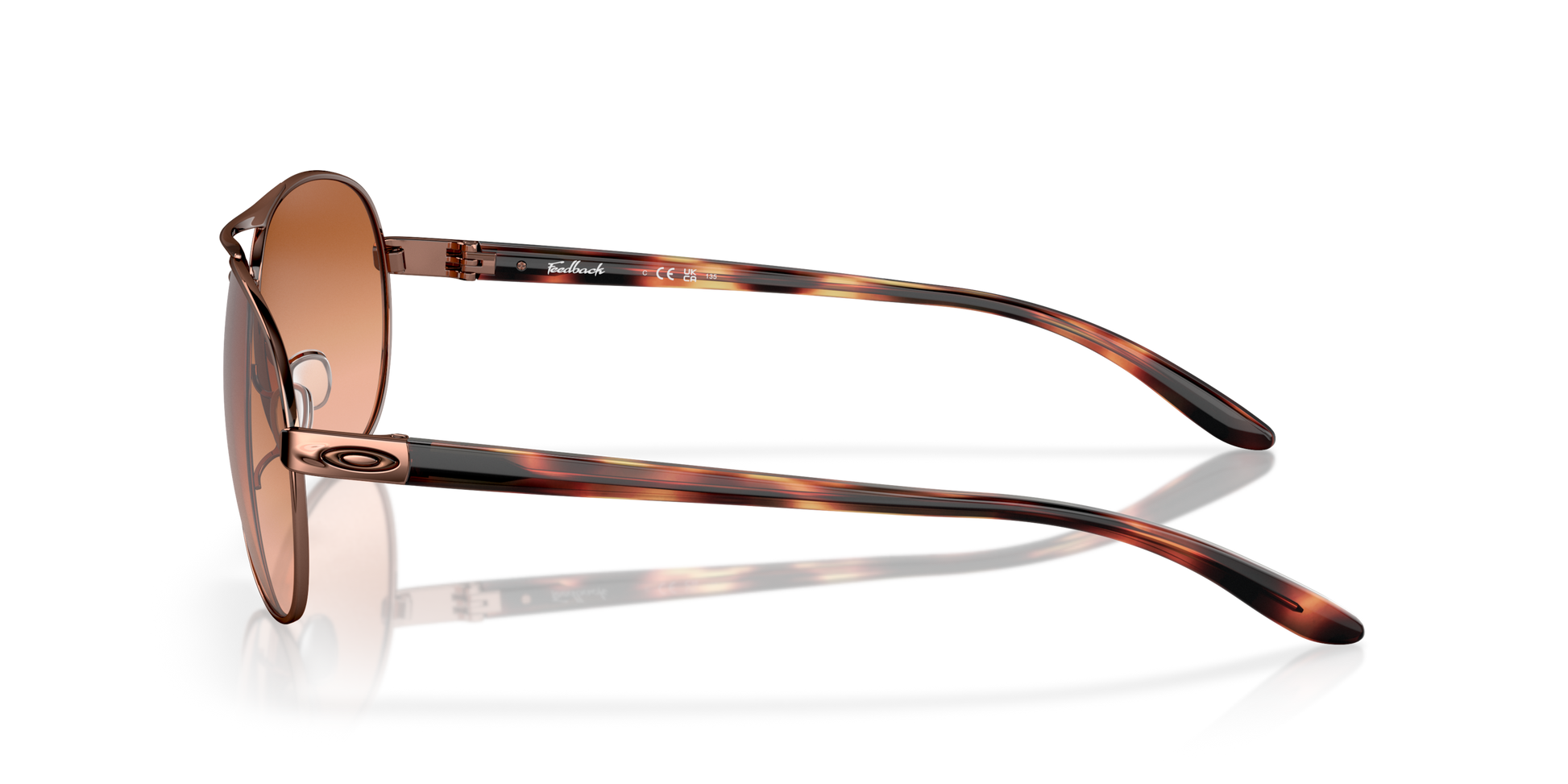 [Vr50 Brown Gradient Lenses, Rose Gold Frame]