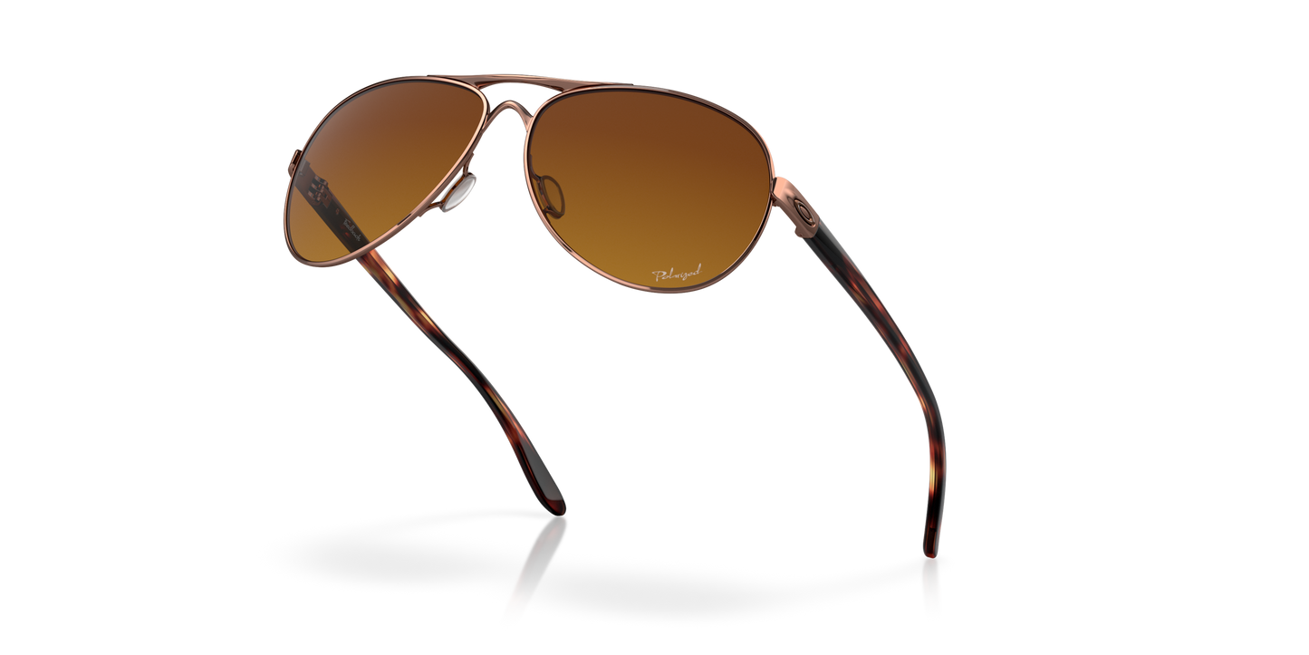 [Brown Gradient Polarized Lenses, Rose Gold Frame]